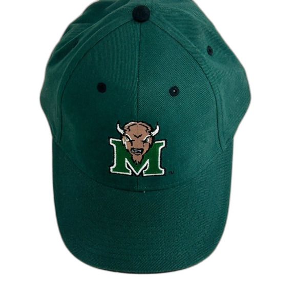 Signatures Cap Hat Unisex Green Marshall University Thundering Herd Licensed - Picture 7 of 12